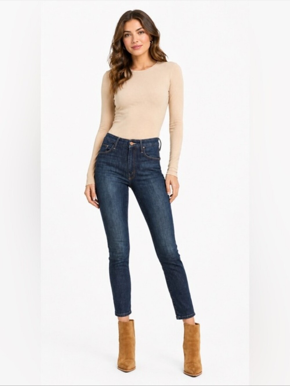 MOTHER Denim The Looker Crop Skinny Jeans Switch It Up Women's Size 25